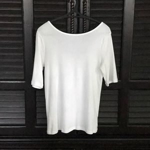 NEW LOW PRICE!  GAP Scoop Back White Tee